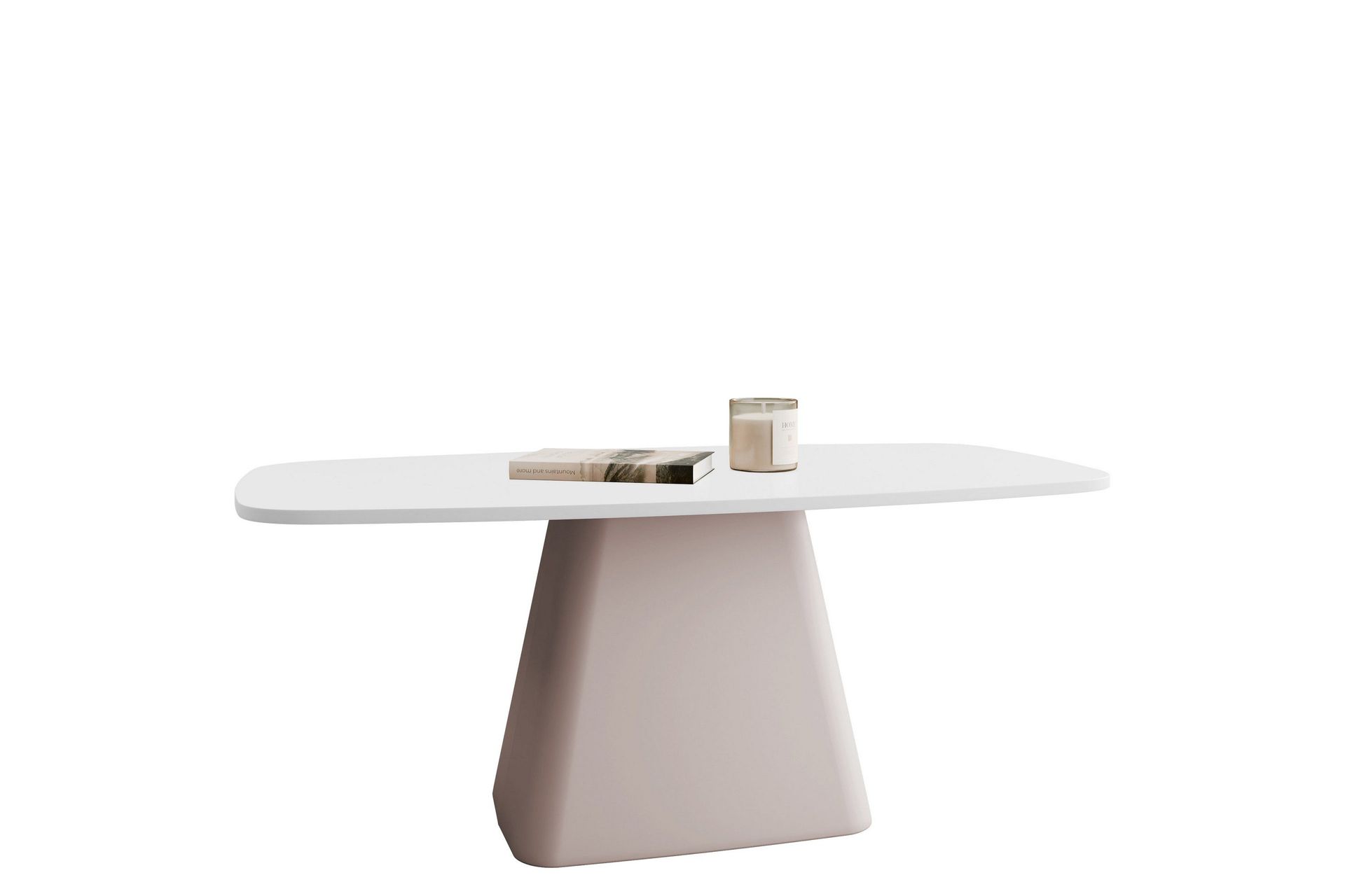 Meylor Soffbord 120 cm - Vit/Beige