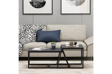 Minimal Soffbord 75x50 cm Svart - Hanah Home - Möbler - Vardagsrum - Soffbord & vardagsrumsbord - Satsbord