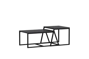 Minimal Soffbord 75x50 cm Svart - Hanah Home - Möbler - Vardagsrum - Soffbord & vardagsrumsbord - Satsbord