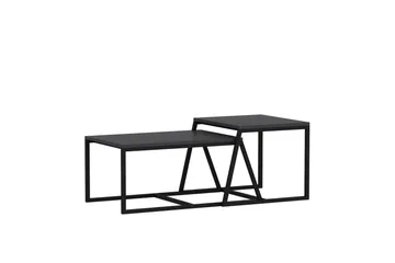 Minimal Soffbord 75x50 cm Svart - Hanah Home - Möbler - Vardagsrum - Soffbord & vardagsrumsbord - Satsbord