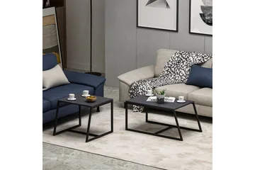 Minimal Soffbord 75x50 cm Svart - Hanah Home - Möbler - Vardagsrum - Soffbord & vardagsrumsbord - Satsbord