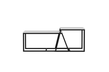 Minimal Soffbord 75x50 cm Vit - Hanah Home - Möbler - Vardagsrum - Soffbord & vardagsrumsbord - Satsbord