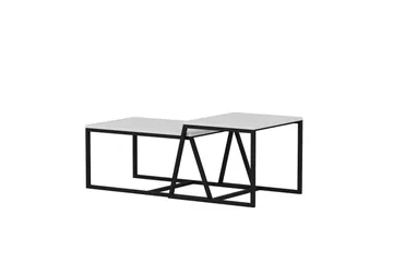 Minimal Soffbord 75x50 cm Vit - Hanah Home - Möbler - Vardagsrum - Soffbord & vardagsrumsbord - Satsbord