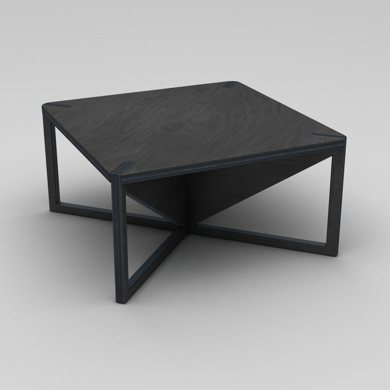Mirona 75 cm Rektangulärt Soffbord i Björk - Svart - Möbler - Vardagsrum - Soffbord & vardagsrumsbord - Soffbord