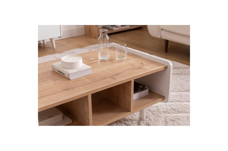 Mirra Soffbord 90 cm - Blå/Vit - Möbler - Vardagsrum - Soffbord & vardagsrumsbord - Soffbord