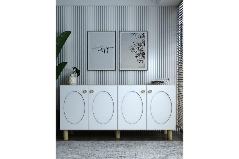 Mittopuri Konsollbord 150 cm - Brun/Vit - Möbler - Vardagsrum - Soffbord & vardagsrumsbord - Avlastningsbord & konsolbord