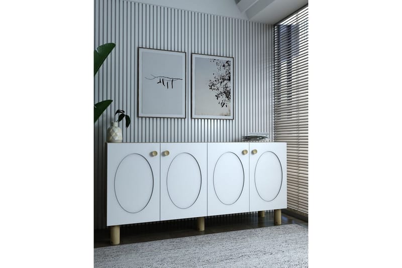 Mittopuri Konsollbord 150 cm - Brun/Vit - Möbler - Vardagsrum - Soffbord & vardagsrumsbord - Avlastningsbord & konsolbord
