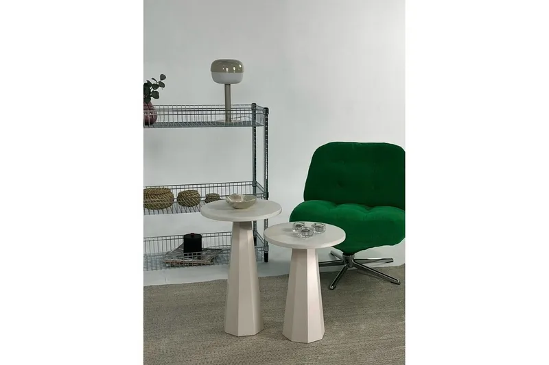 Miu Satsbord 35 cm - Cream - Möbler - Vardagsrum - Soffbord & vardagsrumsbord - Satsbord