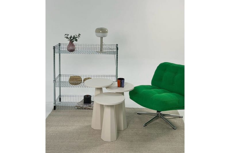 Miu Satsbord 35 cm - Cream - Möbler - Vardagsrum - Soffbord & vardagsrumsbord - Satsbord