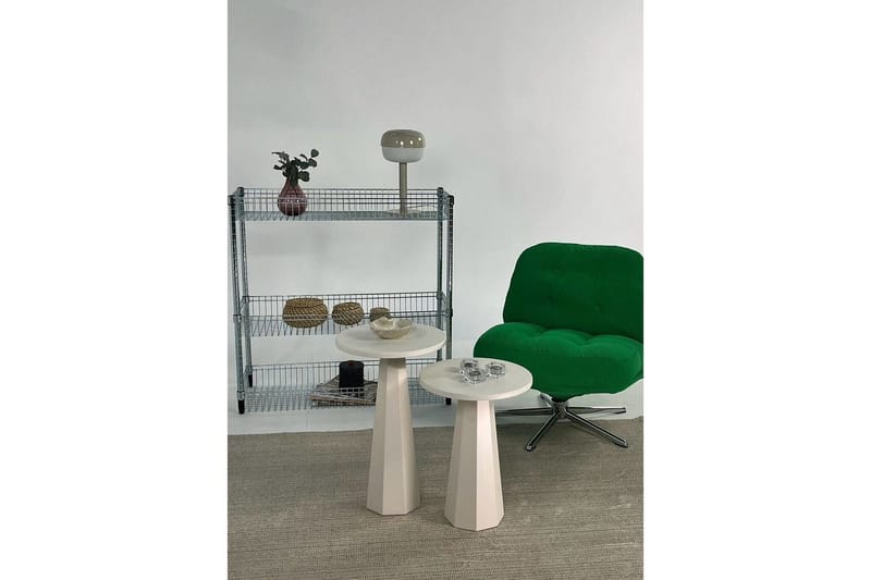 Miu Satsbord 35 cm - Cream - Möbler - Vardagsrum - Soffbord & vardagsrumsbord - Satsbord