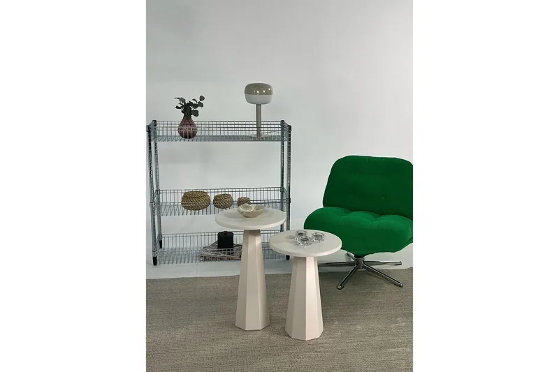 Miu Satsbord 35 cm - Cream - Möbler - Vardagsrum - Soffbord & vardagsrumsbord - Satsbord