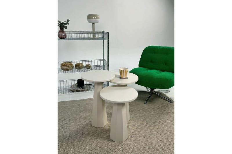 Miu Satsbord 35 cm - Cream - Möbler - Vardagsrum - Soffbord & vardagsrumsbord - Satsbord