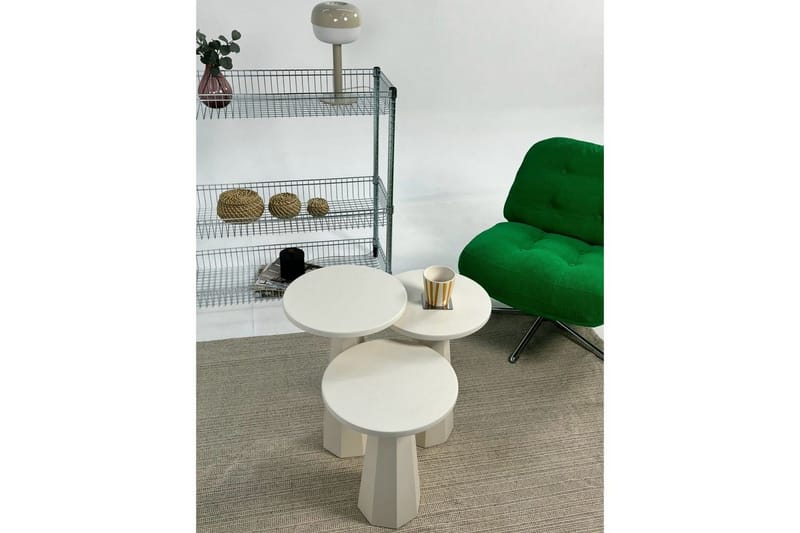 Miu Satsbord 35 cm - Cream - Möbler - Vardagsrum - Soffbord & vardagsrumsbord - Satsbord