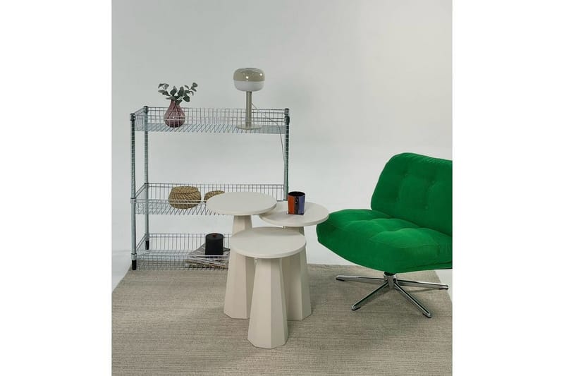 Miu Satsbord 35 cm - Cream - Möbler - Vardagsrum - Soffbord & vardagsrumsbord - Satsbord