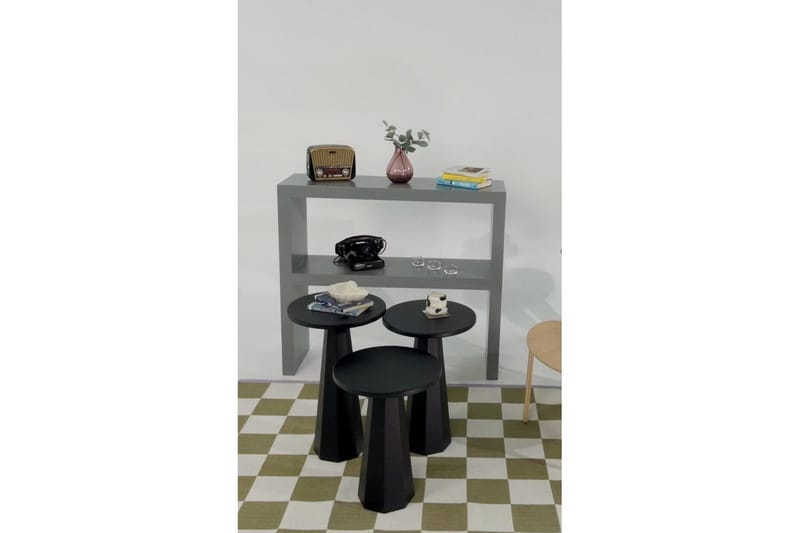 Miu Satsbord 35 cm - Svart - Möbler - Vardagsrum - Soffbord & vardagsrumsbord - Satsbord