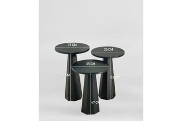 Miu Satsbord 35 cm - Svart - Möbler - Vardagsrum - Soffbord & vardagsrumsbord - Satsbord