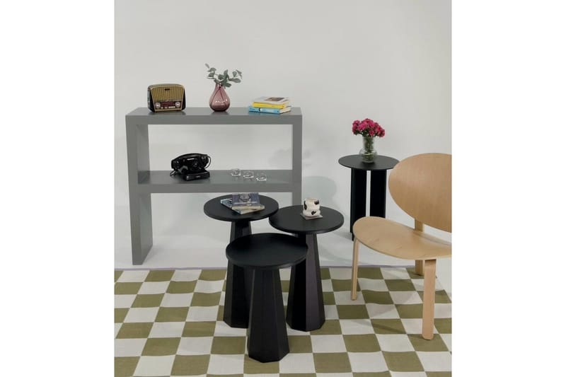 Miu Satsbord 35 cm - Svart - Möbler - Vardagsrum - Soffbord & vardagsrumsbord - Satsbord