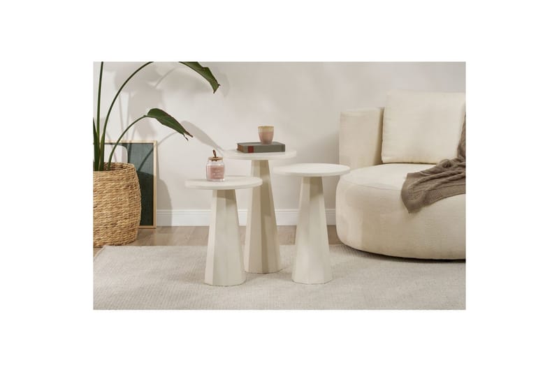 Miu Satsbord 35 cm - Vit - Möbler - Vardagsrum - Soffbord & vardagsrumsbord - Satsbord