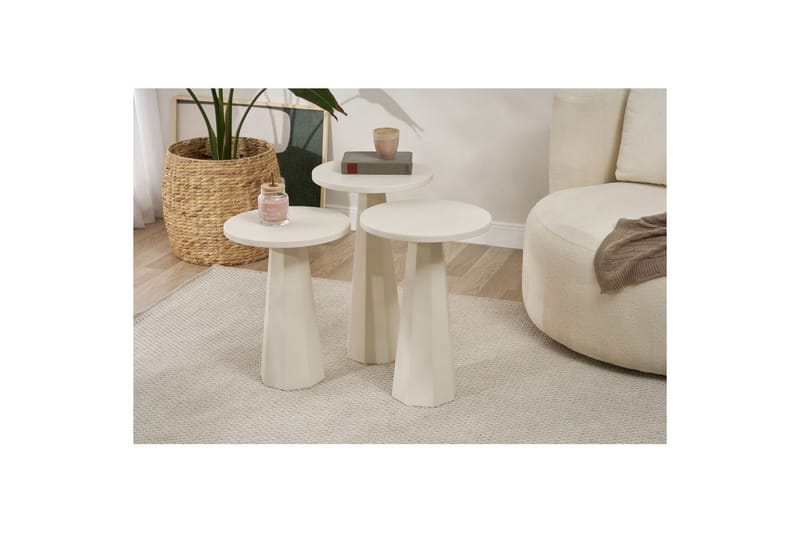 Miu Satsbord 35 cm - Vit - Möbler - Vardagsrum - Soffbord & vardagsrumsbord - Satsbord