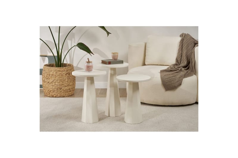 Miu Satsbord 35 cm - Vit - Möbler - Vardagsrum - Soffbord & vardagsrumsbord - Satsbord