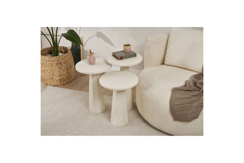 Miu Satsbord 35 cm - Vit - Möbler - Vardagsrum - Soffbord & vardagsrumsbord - Satsbord