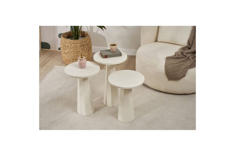 Miu Satsbord 35 cm - Vit - Möbler - Vardagsrum - Soffbord & vardagsrumsbord - Satsbord