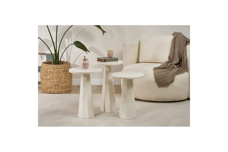 Miu Satsbord 35 cm - Vit - Möbler - Vardagsrum - Soffbord & vardagsrumsbord - Satsbord