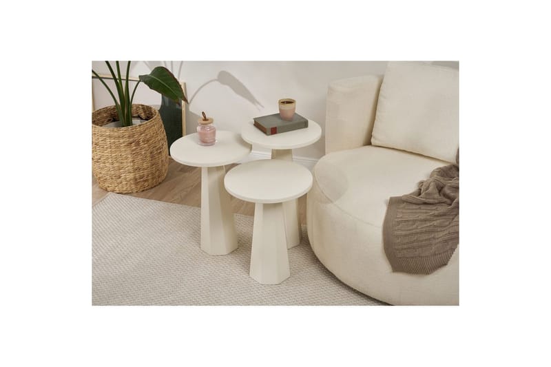 Miu Satsbord 35 cm - Vit - Möbler - Vardagsrum - Soffbord & vardagsrumsbord - Satsbord