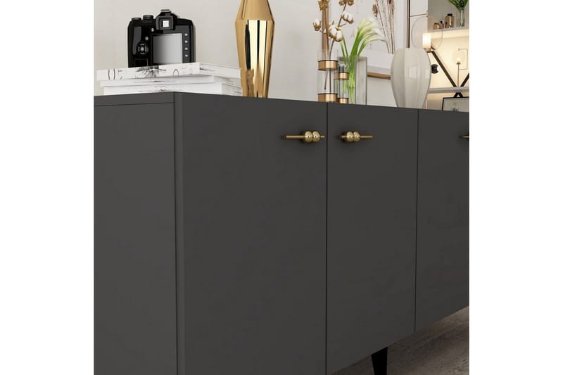 Miyuki Konsollbord 150 cm - Kolgrå - Möbler - Vardagsrum - Soffbord & vardagsrumsbord - Avlastningsbord & konsolbord