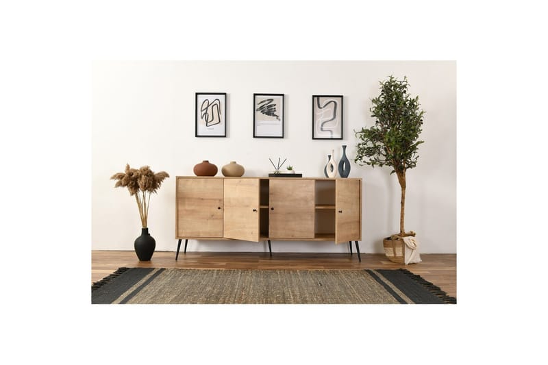 Mjudi Konsollbord 80 cm - Mediumfärgat trä - Möbler - Vardagsrum - Soffbord & vardagsrumsbord - Avlastningsbord & konsolbord