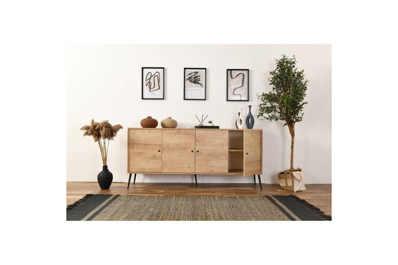 Mjudi Konsollbord 80 cm - Mediumfärgat trä - Möbler - Vardagsrum - Soffbord & vardagsrumsbord - Avlastningsbord & konsolbord
