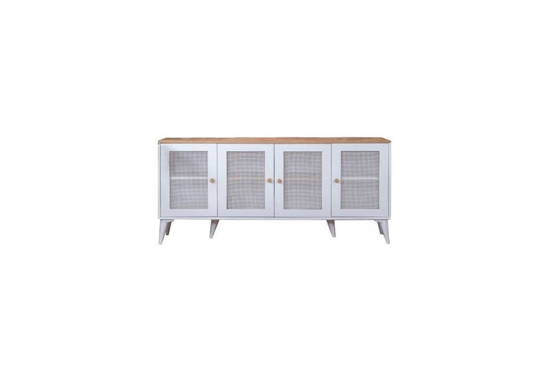 Mjudi Konsollbord 80 cm - Mediumfärgat trä/Vit - Möbler - Vardagsrum - Soffbord & vardagsrumsbord - Avlastningsbord & konsolbord