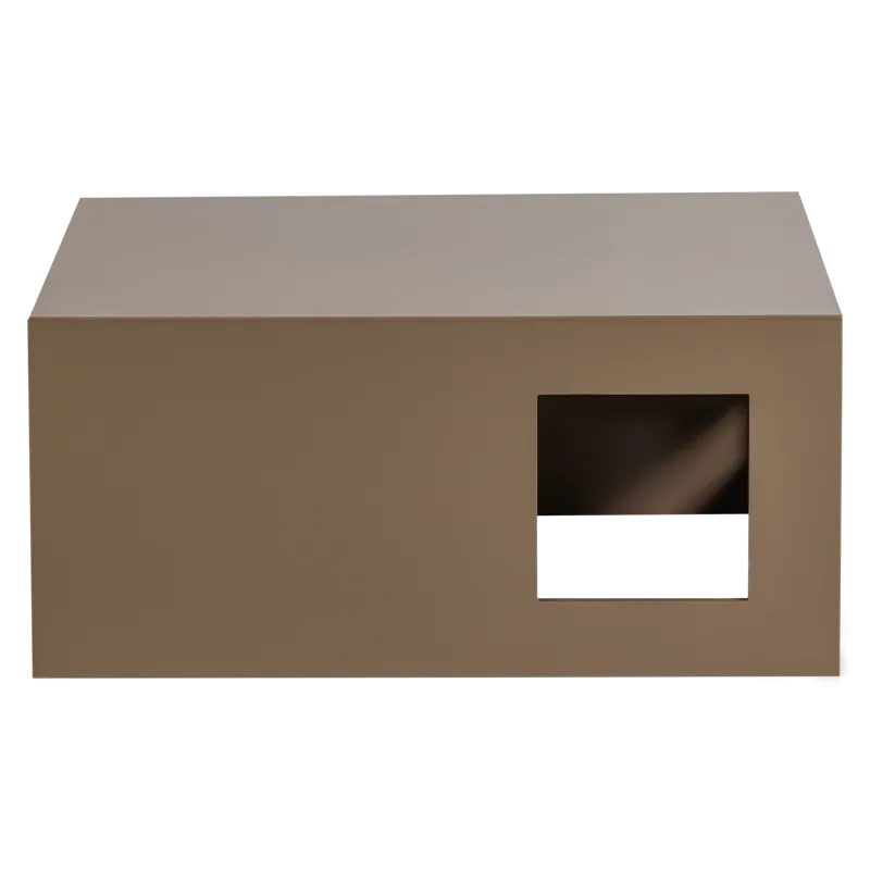 Modern Kvadratiskt Soffbord 88 cm i Metall med Utskärningar - Mullvad - Möbler - Vardagsrum - Soffbord & vardagsrumsbord - Soffbord