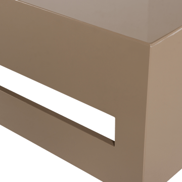 Modern Kvadratiskt Soffbord 88 cm i Metall med Utskärningar - Mullvad - Möbler - Vardagsrum - Soffbord & vardagsrumsbord - Soffbord