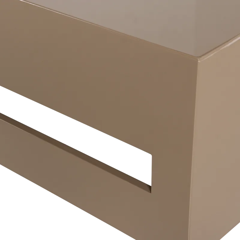 Modern Kvadratiskt Soffbord 88 cm i Metall med Utskärningar - Mullvad - Möbler - Vardagsrum - Soffbord & vardagsrumsbord - Soffbord