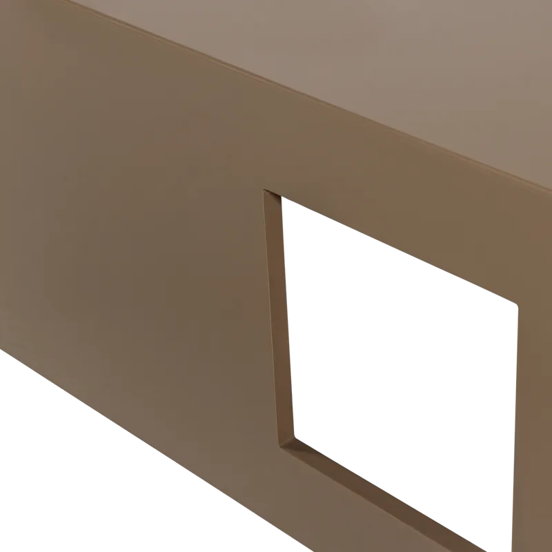 Modern Kvadratiskt Soffbord 88 cm i Metall med Utskärningar - Mullvad - Möbler - Vardagsrum - Soffbord & vardagsrumsbord - Soffbord