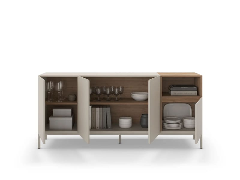 Morlen Konsol 180x80x41,8 cm - Santstone och naturlig ek - Möbler - Vardagsrum - Soffbord & vardagsrumsbord - Avlastningsbord & konsolbord