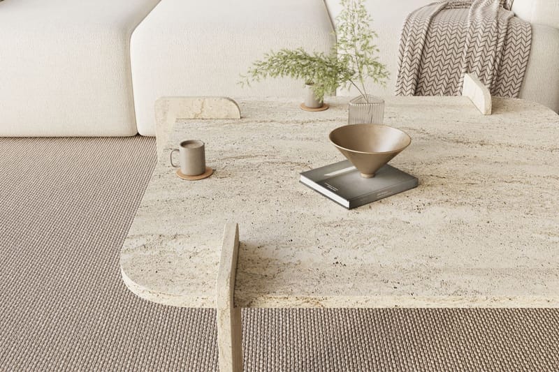 Morricus Soffbord 90 cm Kvadratisk - Travertin - Möbler - Vardagsrum - Soffbord & vardagsrumsbord - Soffbord