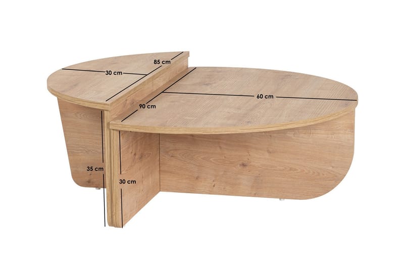 MUKUND Soffbord 90 cm Ek - Möbler - Vardagsrum - Soffbord & vardagsrumsbord - Soffbord