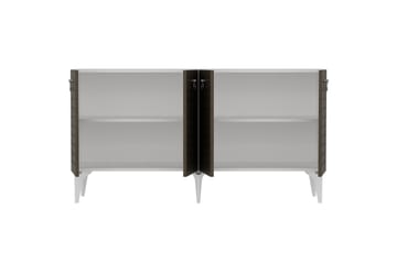 MULA Konsollbord 150 cm Vit/Valnöt - Möbler - Vardagsrum - Soffbord & vardagsrumsbord - Avlastningsbord & konsolbord
