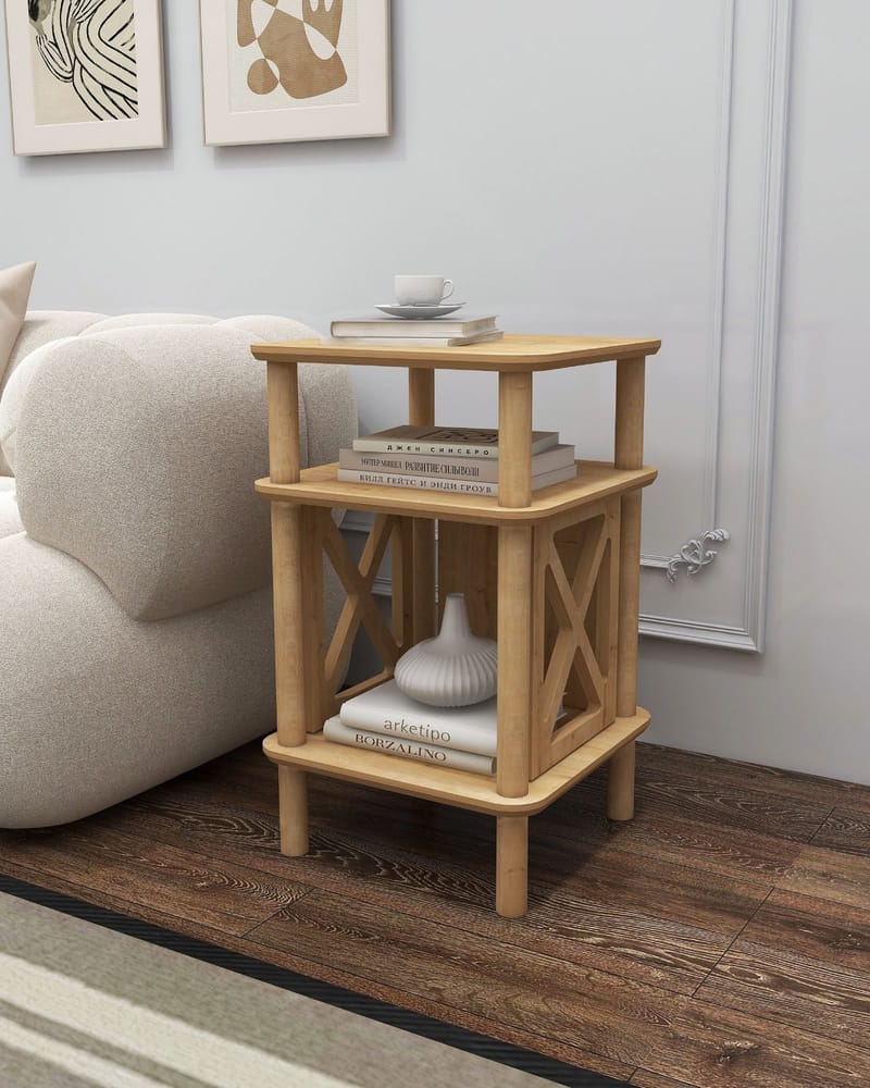 Mumira Sidobord 38 cm - Ek - Möbler - Vardagsrum - Soffbord & vardagsrumsbord - Brickbord