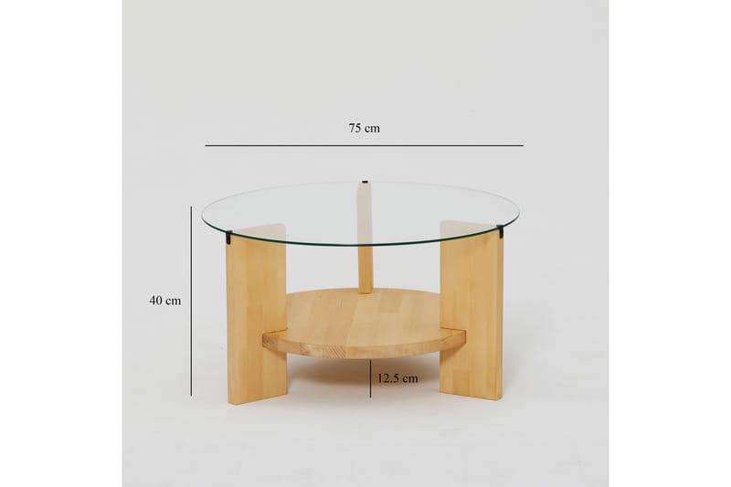 Mumondo Soffbord 75 cm Brun - Hanah Home - Möbler - Vardagsrum - Soffbord & vardagsrumsbord - Soffbord