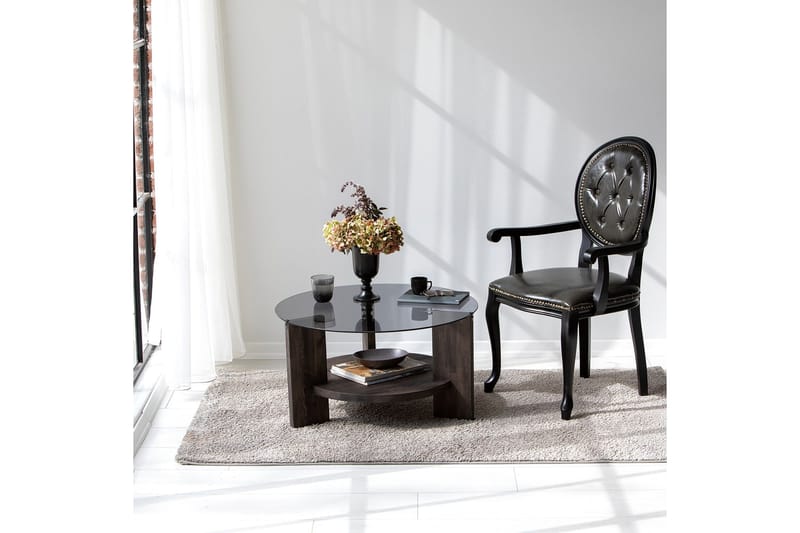 Mumondo Soffbord 75 cm Svart/Mörkbrun - Hanah Home - Möbler - Vardagsrum - Soffbord & vardagsrumsbord - Soffbord