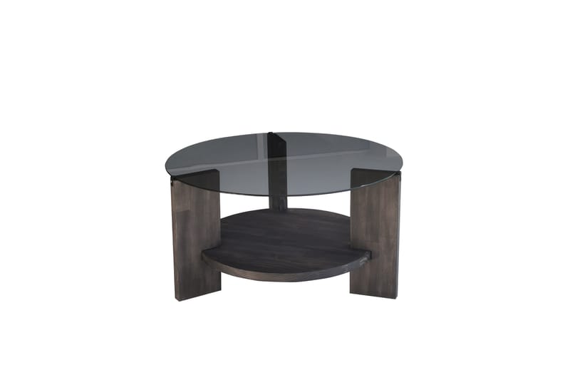 MUMONDO Soffbord 75 cm Svart/Mörkbrun - Möbler - Vardagsrum - Soffbord & vardagsrumsbord - Soffbord