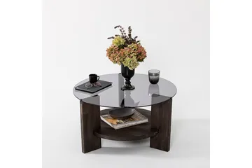 Mumondo Soffbord 75 cm Svart/Mörkbrun - Hanah Home - Möbler - Vardagsrum - Soffbord & vardagsrumsbord - Soffbord