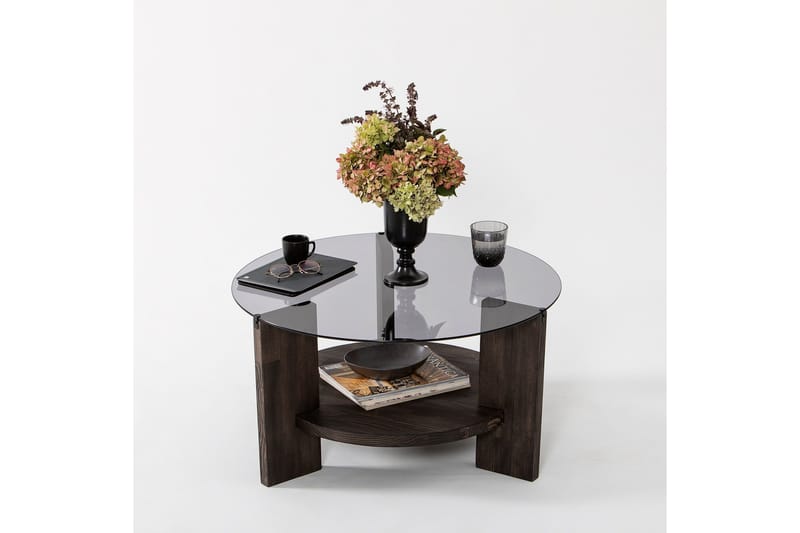 Mumondo Soffbord 75 cm Svart/Mörkbrun - Hanah Home - Möbler - Vardagsrum - Soffbord & vardagsrumsbord - Soffbord