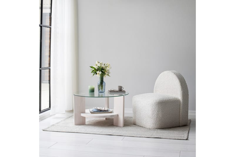 Mumondo Soffbord 75 cm Vit - Hanah Home - Möbler - Vardagsrum - Soffbord & vardagsrumsbord - Soffbord