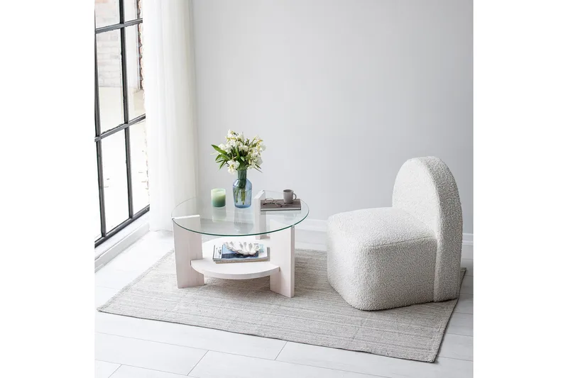 Mumondo Soffbord 75 cm Vit - Hanah Home - Möbler - Vardagsrum - Soffbord & vardagsrumsbord - Soffbord
