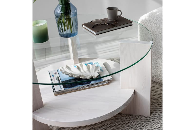 Mumondo Soffbord 75 cm Vit - Hanah Home - Möbler - Vardagsrum - Soffbord & vardagsrumsbord - Soffbord