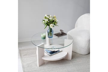 Mumondo Soffbord 75 cm Vit - Hanah Home - Möbler - Vardagsrum - Soffbord & vardagsrumsbord - Soffbord